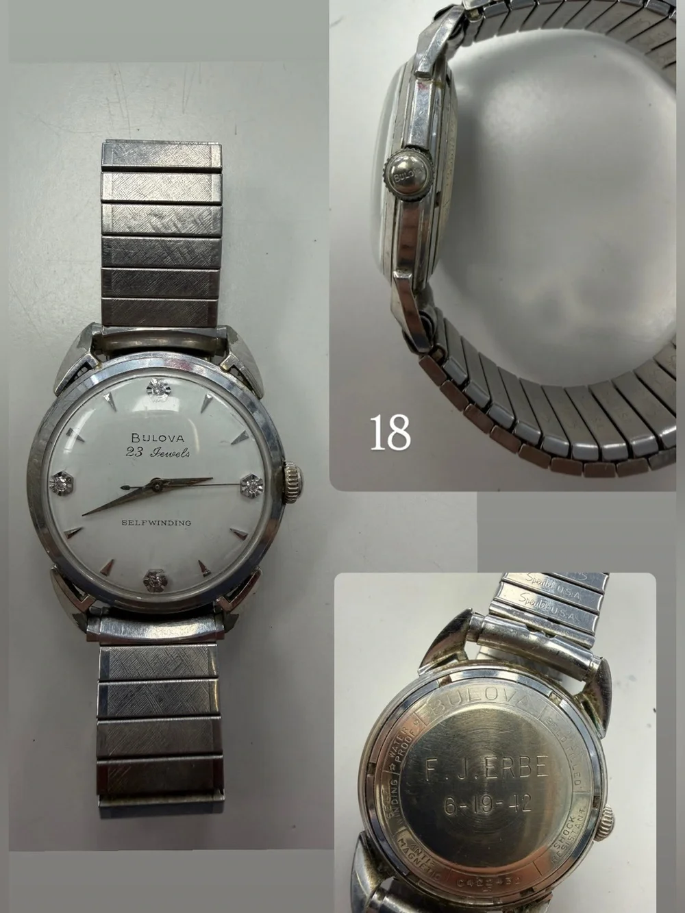 Bulova 23 Jewels Self Winding Watch